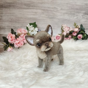Realistic Puppy Plush Dog Interior Art Doll OOAK