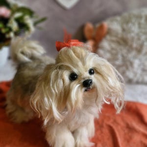 Realistischer Yorkshire Terrier Hund Autor&#39;s Plüschpuppe Stofftier Hund