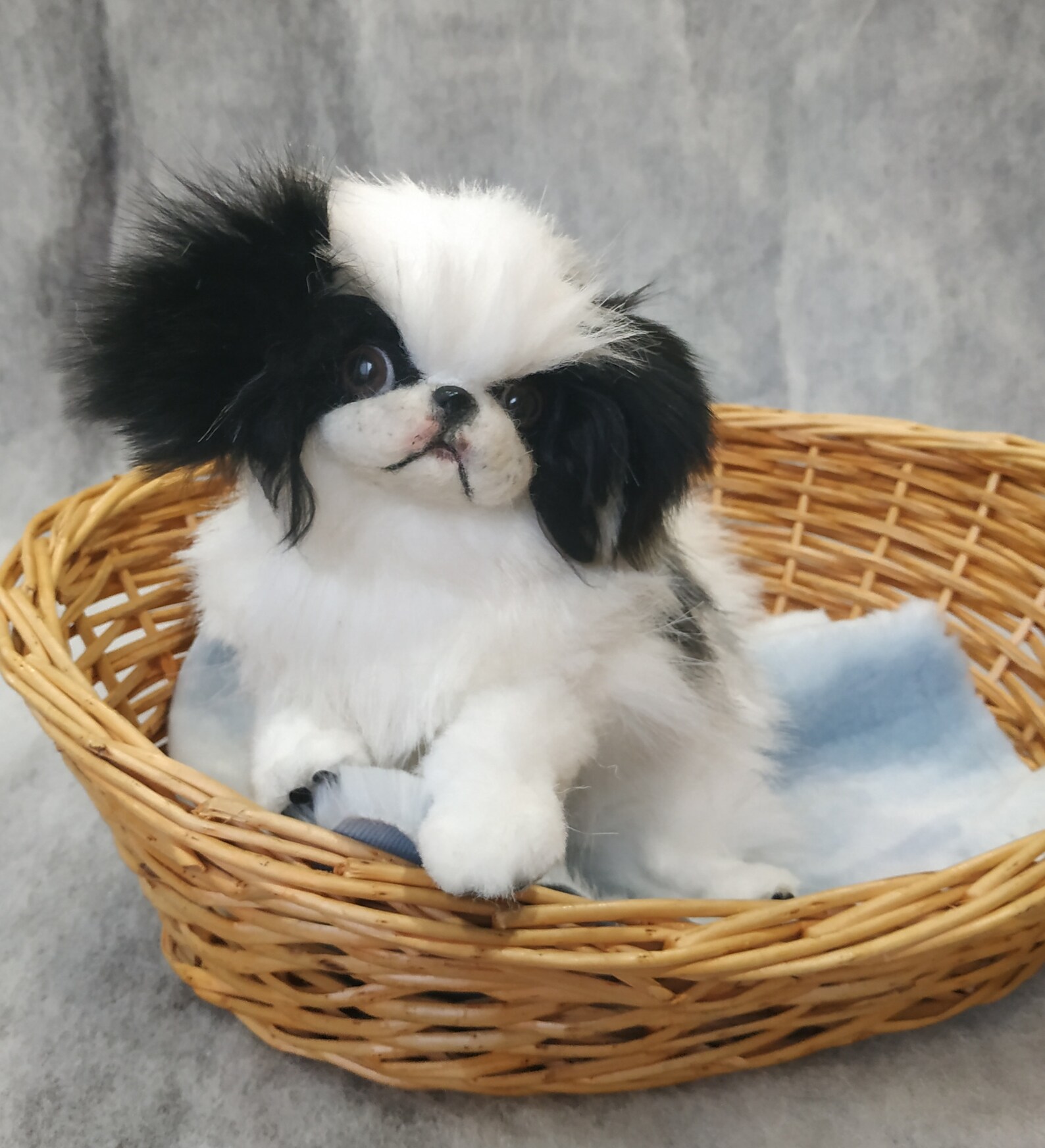 Japanese chin realistic plush dog Etsy