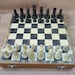 Stone Chess Set 10' Stone Board and Stone Pieces Chess Set 