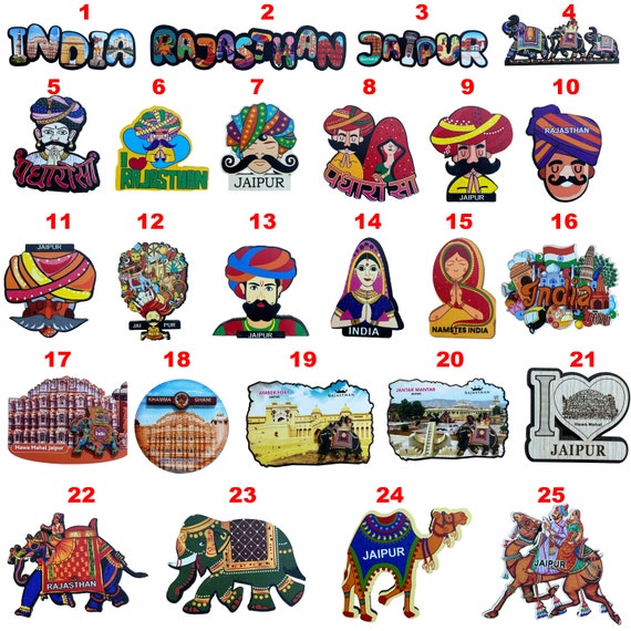 Imane De Nevera Mapa De India En Madera Grabada – Souvenir De Viaje, Regalo Coleccionable