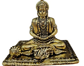 ハヌマーン像、ヒンドゥー教の猿神、インド美術、10.5インチ - Etsy 日本