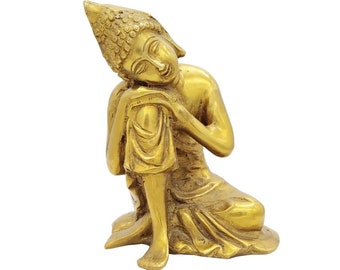 Brass Buddha Sitting Medicine Buddha Statue