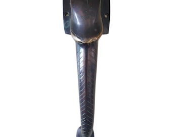Brass Elephant Door Handle: Vintage Style Door Knocker