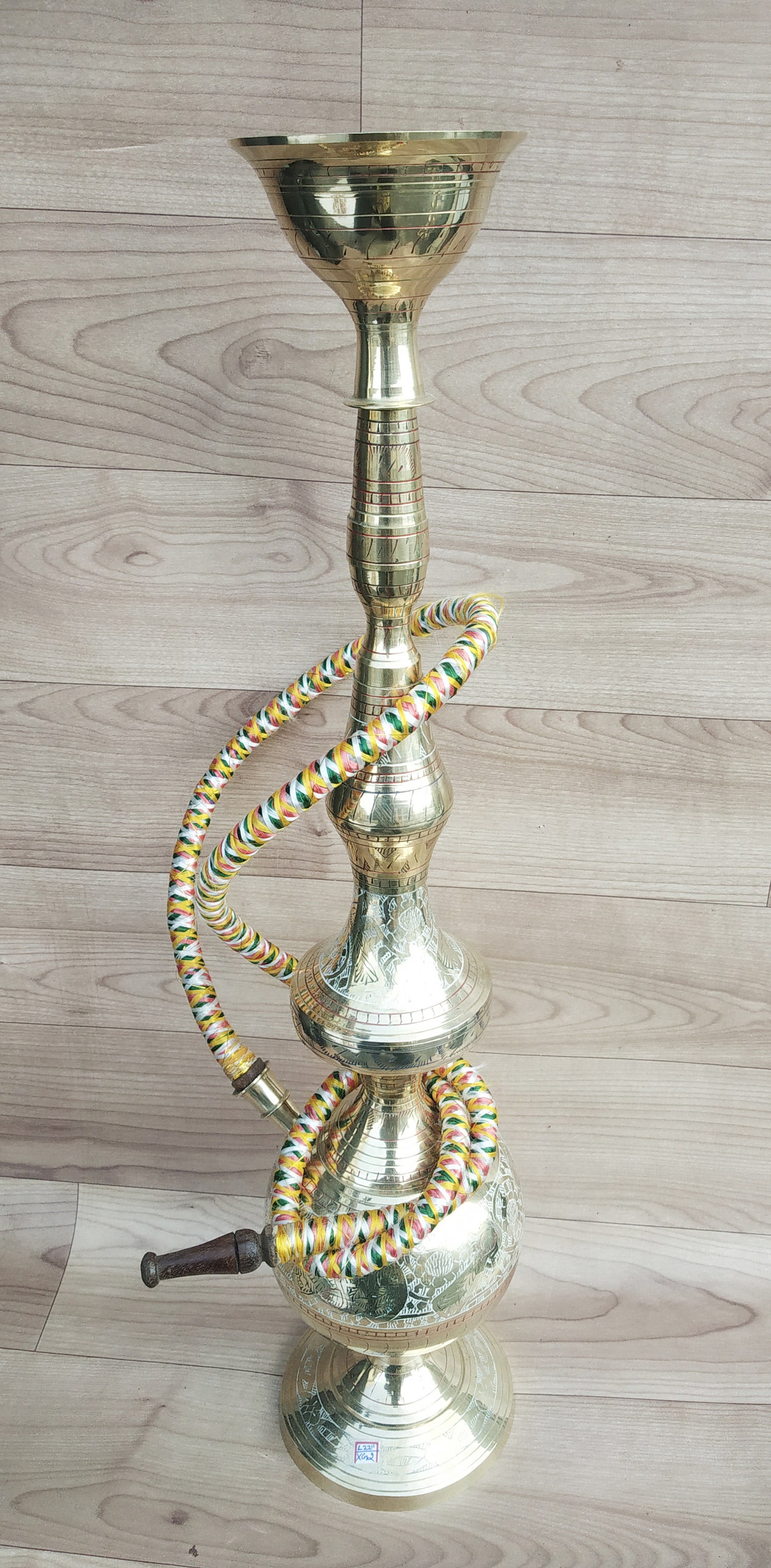 Hukka 22 Indian Brass Vintage Folding Hookah Set Pipes Etsy