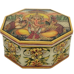 Marble stone jewelry box painted watches box gift keepsake box trinket box