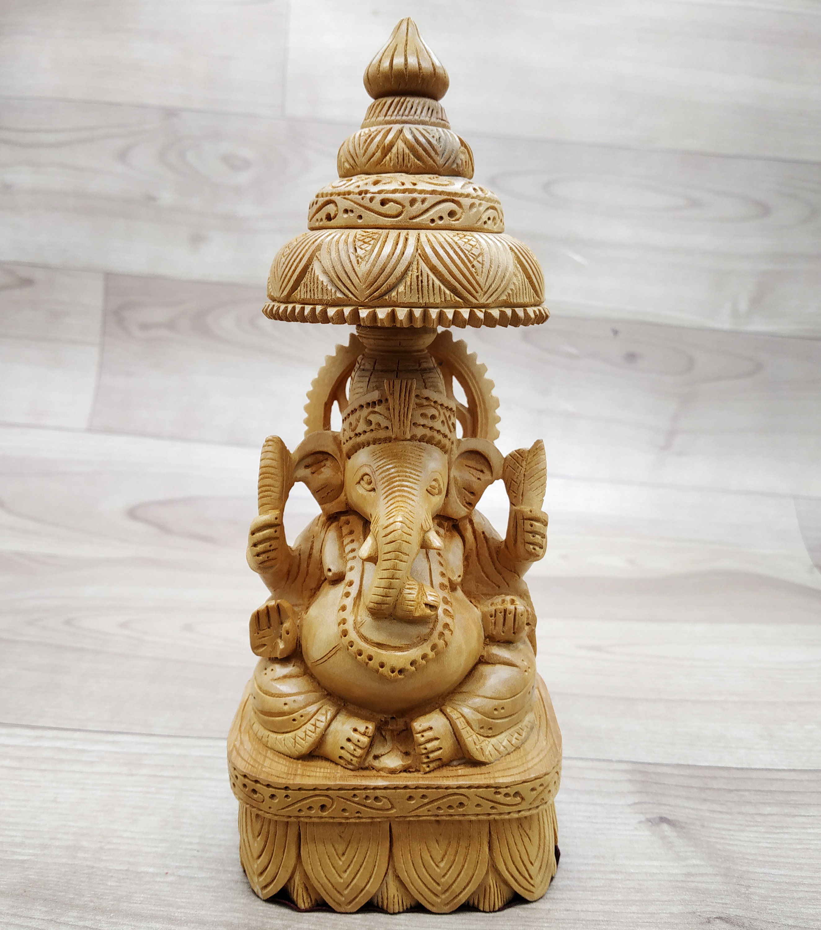 God Ganesh Statue Sculpture Lord Taj Ganesha  Hindu Success Mini Elephant Figure 