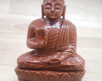 Sun stone Buddha Sitting Lotus meditation Buddha Statue Feng sui