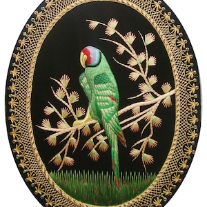Wall Hanging Rug Jewel Carpet Parrot 18 X 24