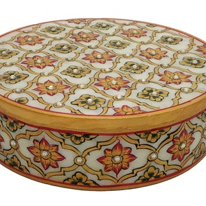 Marble stone jewelry box painted watches box gift keepsake box trinket box