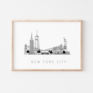 Signed New York City Skyline Print