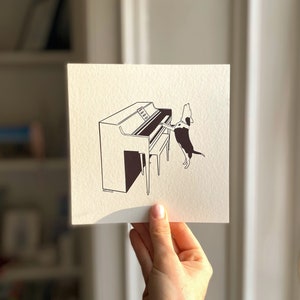 Singing dog print