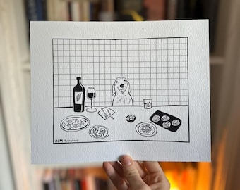 A Dog&#39;s dinner Print