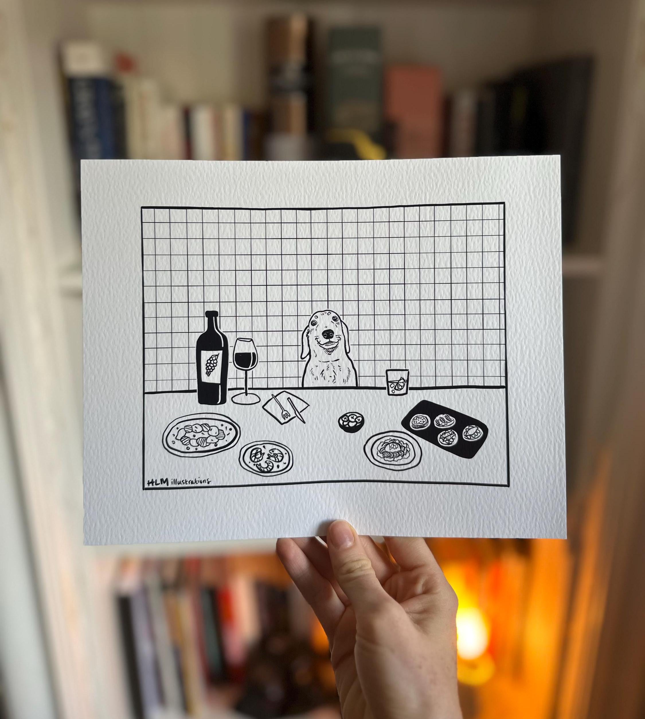 A Dog's dinner Print