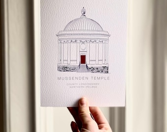 Templo Mussenden, Irlanda del Norte Imprimir