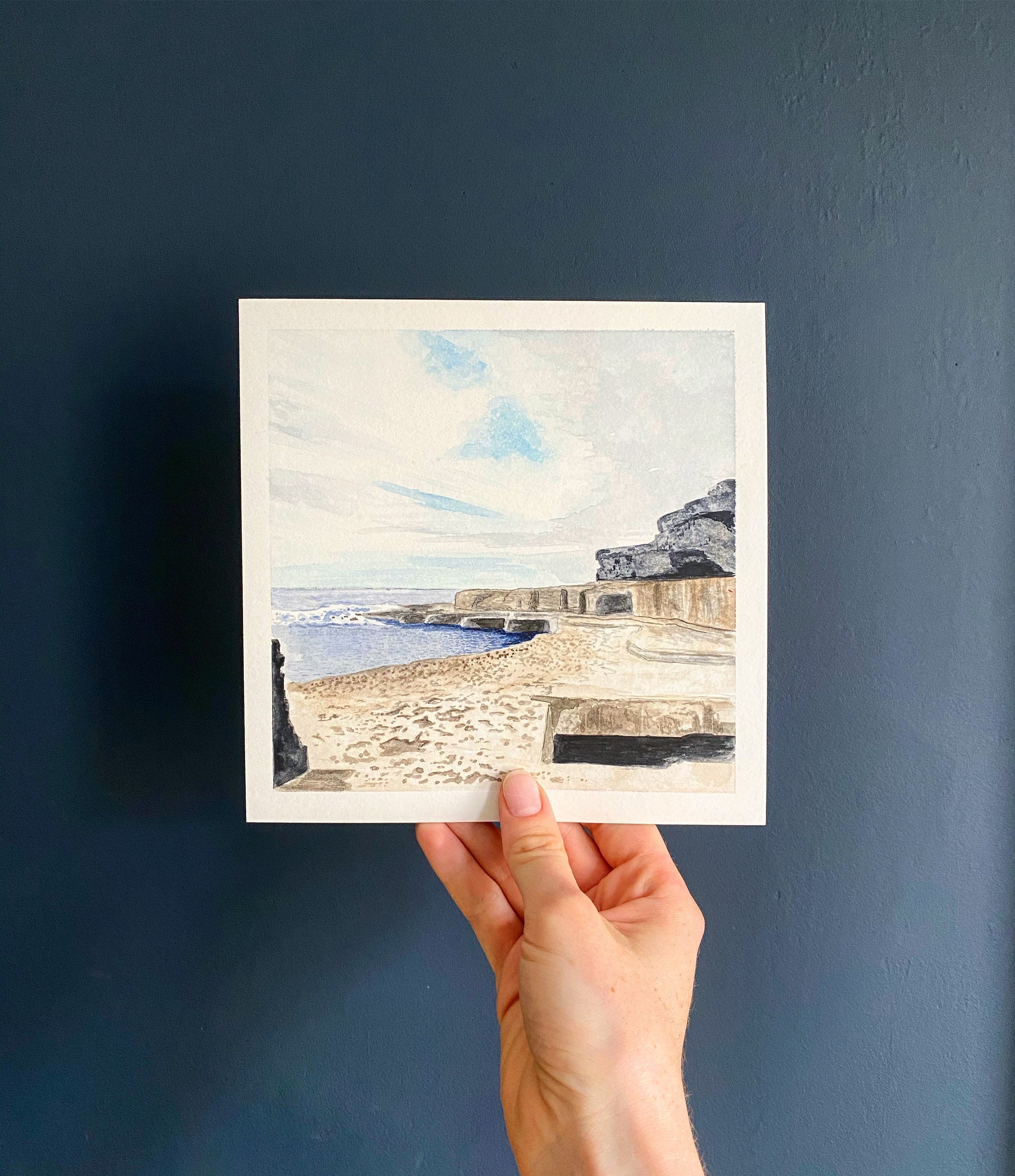 Custom watercolour painting of a landscape or cityscape - medium A4, 8x10" or 8x8"