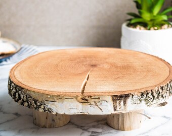 wood cake stand etsy