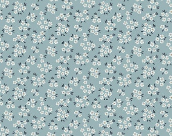 Little Swan Collection - Ditsy Floral Cornflower - Little Forest Atelier for Riley Blake - 100% Quilting Weight Cotton - C13742-CORNFLOWER