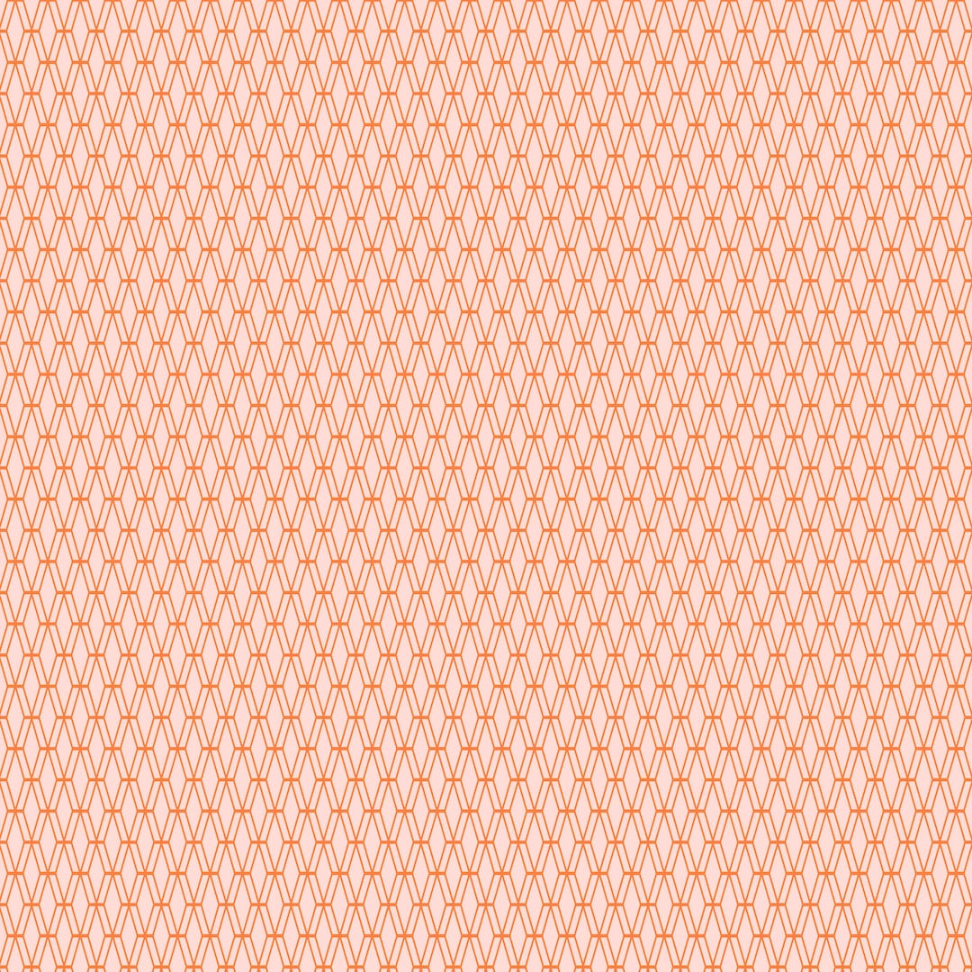 Cotton+steel Basics - Mishmesh - Orange Soda Fabric / Pink