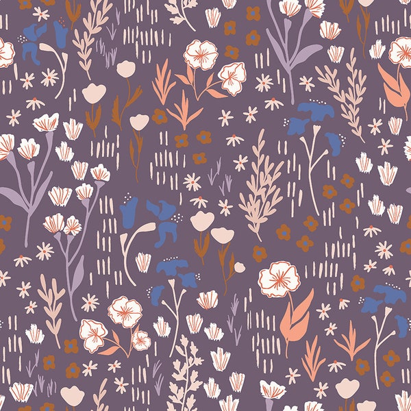 RAYON Cotton + Steel - Dear Isla - Meadow - Hidden Sanctuary Rayon Fabric - Hope Johnson - Rayon - HJ201-HS6R