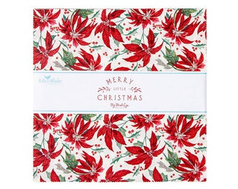 Merry Little Christmas Collection - Layer Cake - 42 piece Pre-Cut 10" Squares - My Mind's Eye for Riley Blake Fabrics - 10-14840-42