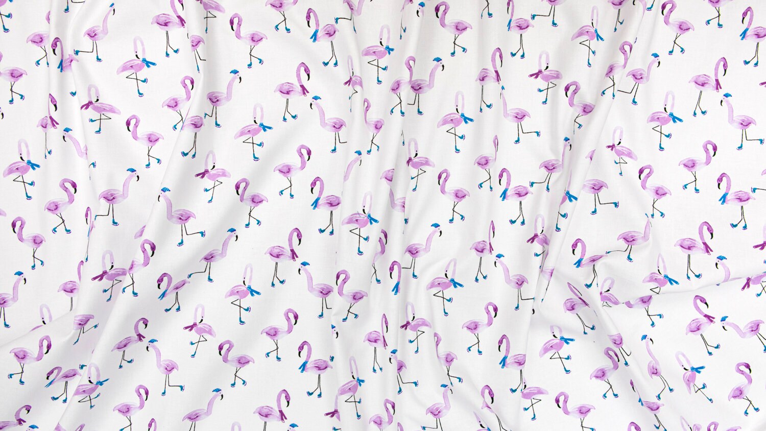 Mint Fabric-Cotton and Steel-RJR-Sold by the half-yard cut continuous Freestyle Flamingo CC202-MI1 Chill Out