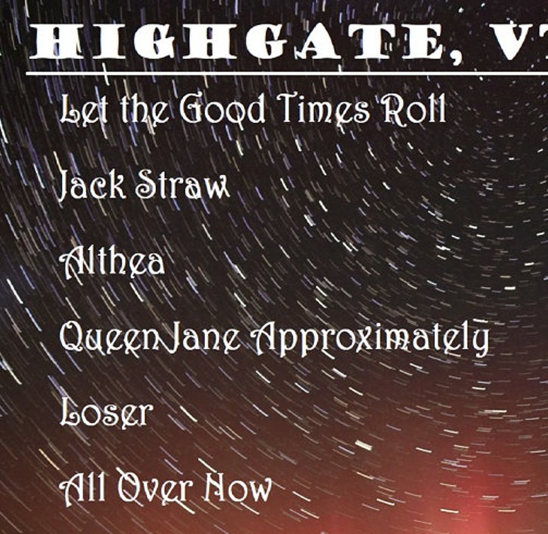 Grateful Dead Puzzle Highgate, VT A Very Special 1994 Show. Etsy