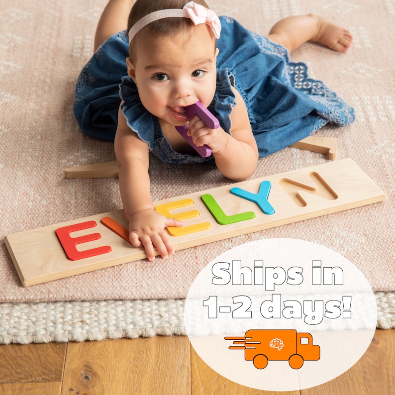 Personalized Name Puzzle Fat Brain Toys Ships in 12 Etsy