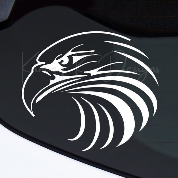 Eagle Decal, DIY applications for Tumblers, Water Bottles, Mugs,  Wine Glasses, Laptops, Car windows, Tribal Eagle Decal