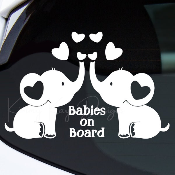 Elephant Car Decal Etsy