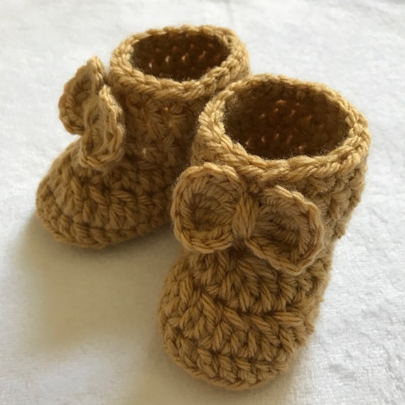 bear baby booties