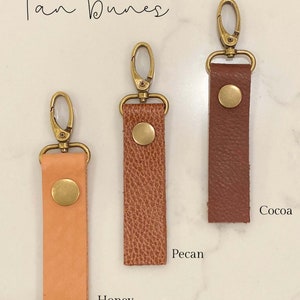 Leather Snap Keychain / Keychain / Leather Keychain