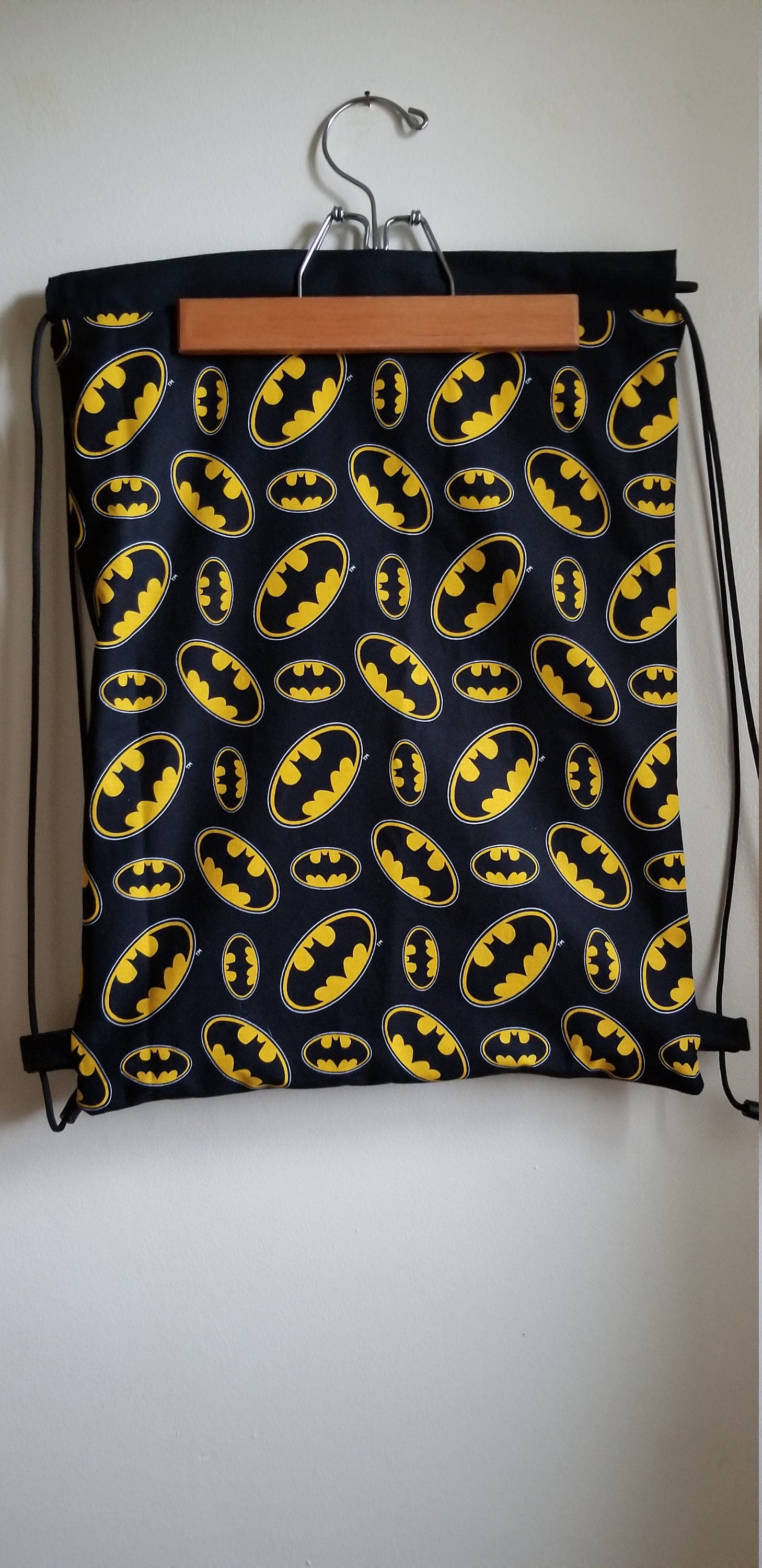 Batman Batman Backpack Drawstring Backpack Drawstring - Etsy
