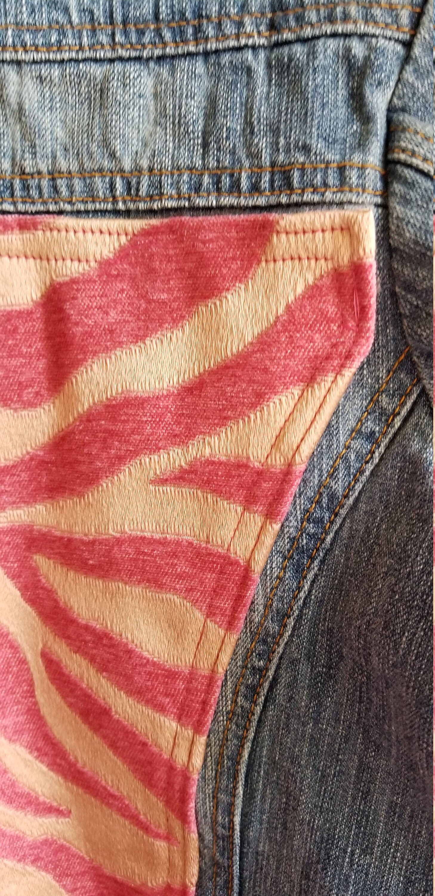 Pink Zebra Jacket, Denim Jacket, Upcycled Jean Jacket, Jean Jacket