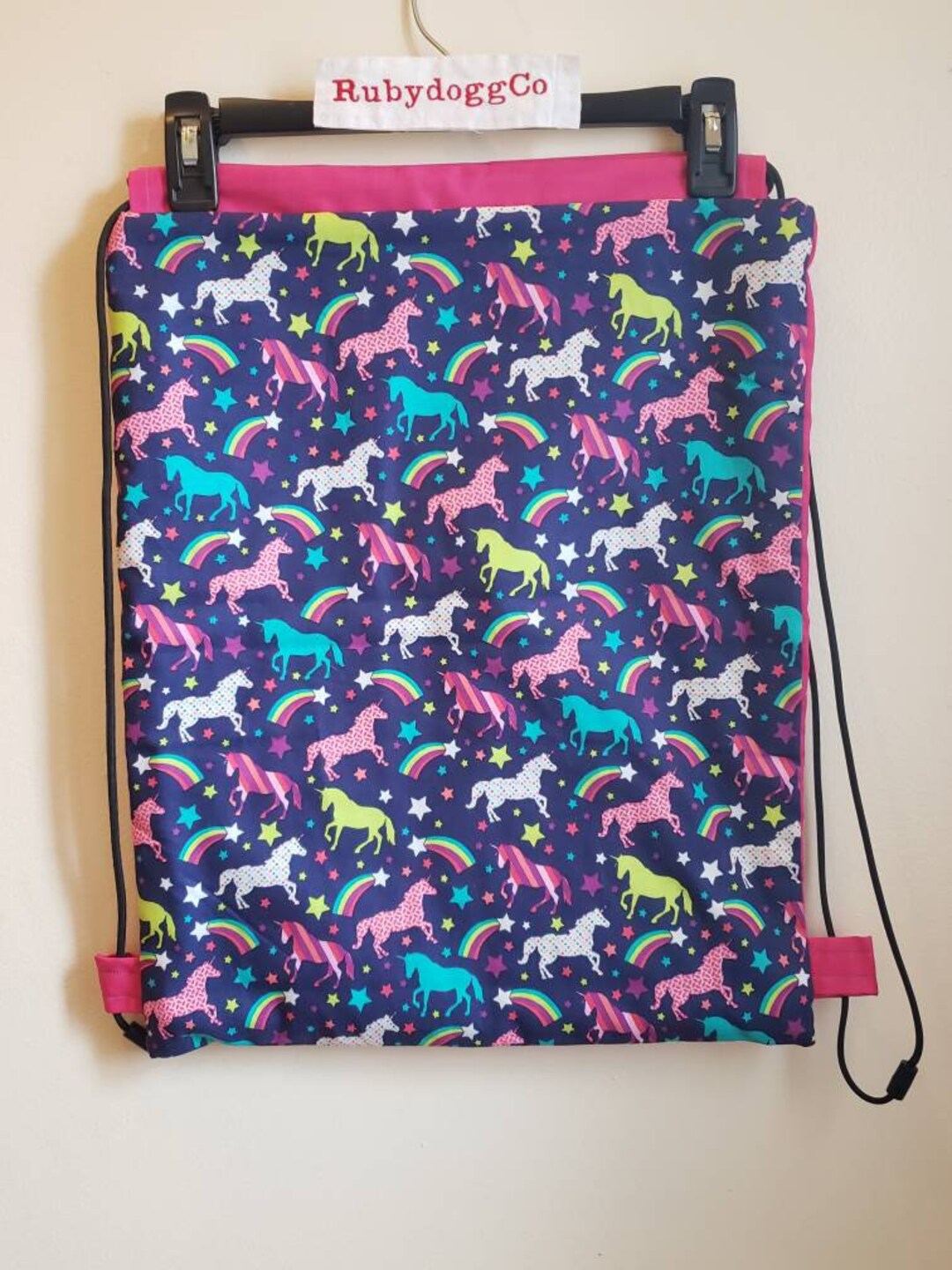 Unicorn Backpack, Unicorns, Drawstring Backpack, Drawstring Knapsack