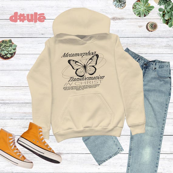 Transformation Women's Hoodie Romans 12:2 Christian Sweatshirt