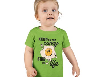 Retro Egg Toddler T-Shirt: Keep on the Sunny Side Graphic Tee