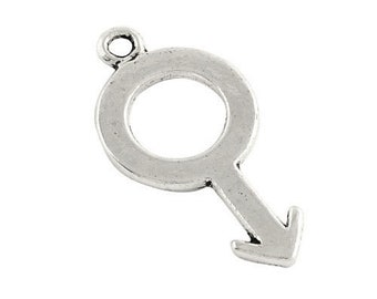 Female Gender Symbol Charm//Pendant Tibetan Antique Silver 24mm 20 Charms Crafts