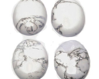 Packet 10 x Clear Glass Flat Back 18 x 25mm Oval 6.5mm Thick Cabochon Y02595
