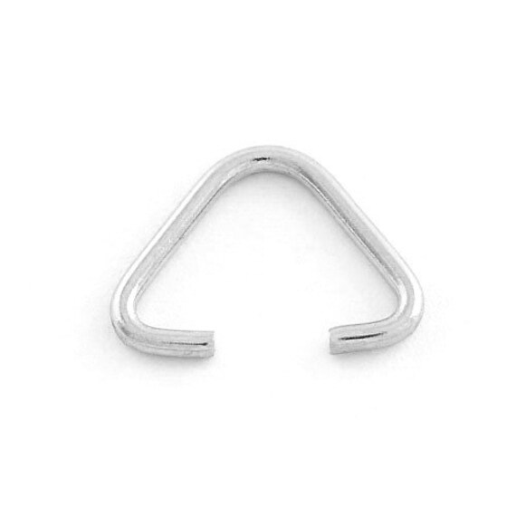 5 x Silver Tone 304 Stainless Steel Oval Spring Pinch Bails 9 x 13mm Y03550