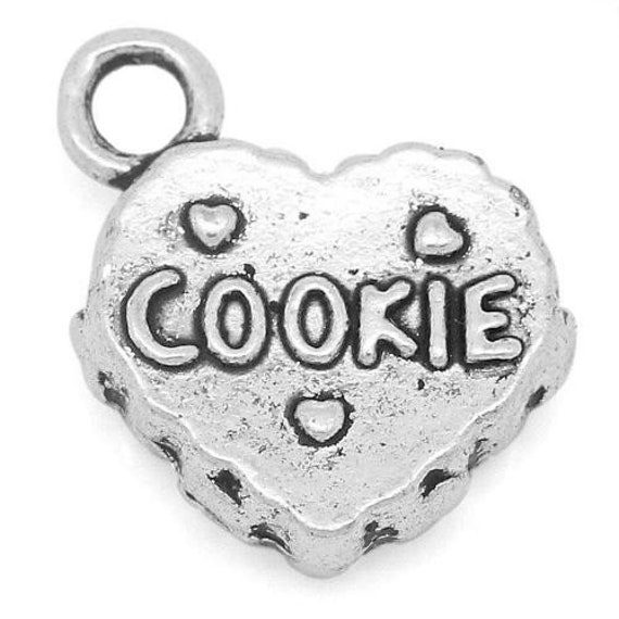 Love Charm//Pendant Tibetan Antique Silver 14mm 30 Charms Accessory Jewellery