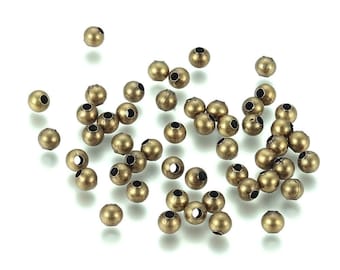 Antique Bronze Iron Beads Round Spacer 4mm Pack Of 400+