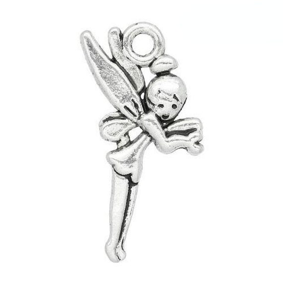 MOON HA08870 - Charming Beads - Pack of 50+ Antique Silver Tibetan 17mm Charms