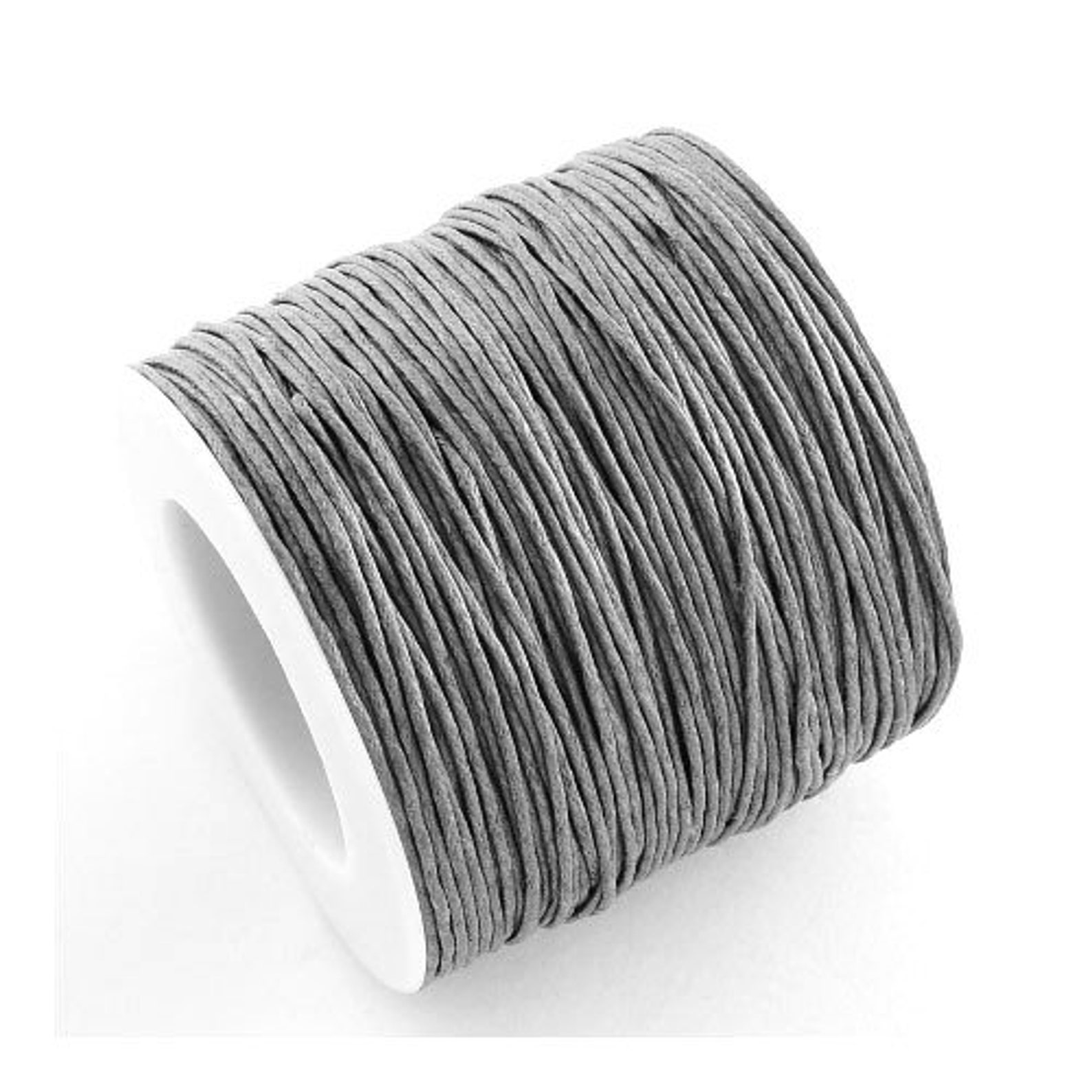 Waxed Cotton String Cord Grey 5M Continuous Length 1mm Thick Etsy