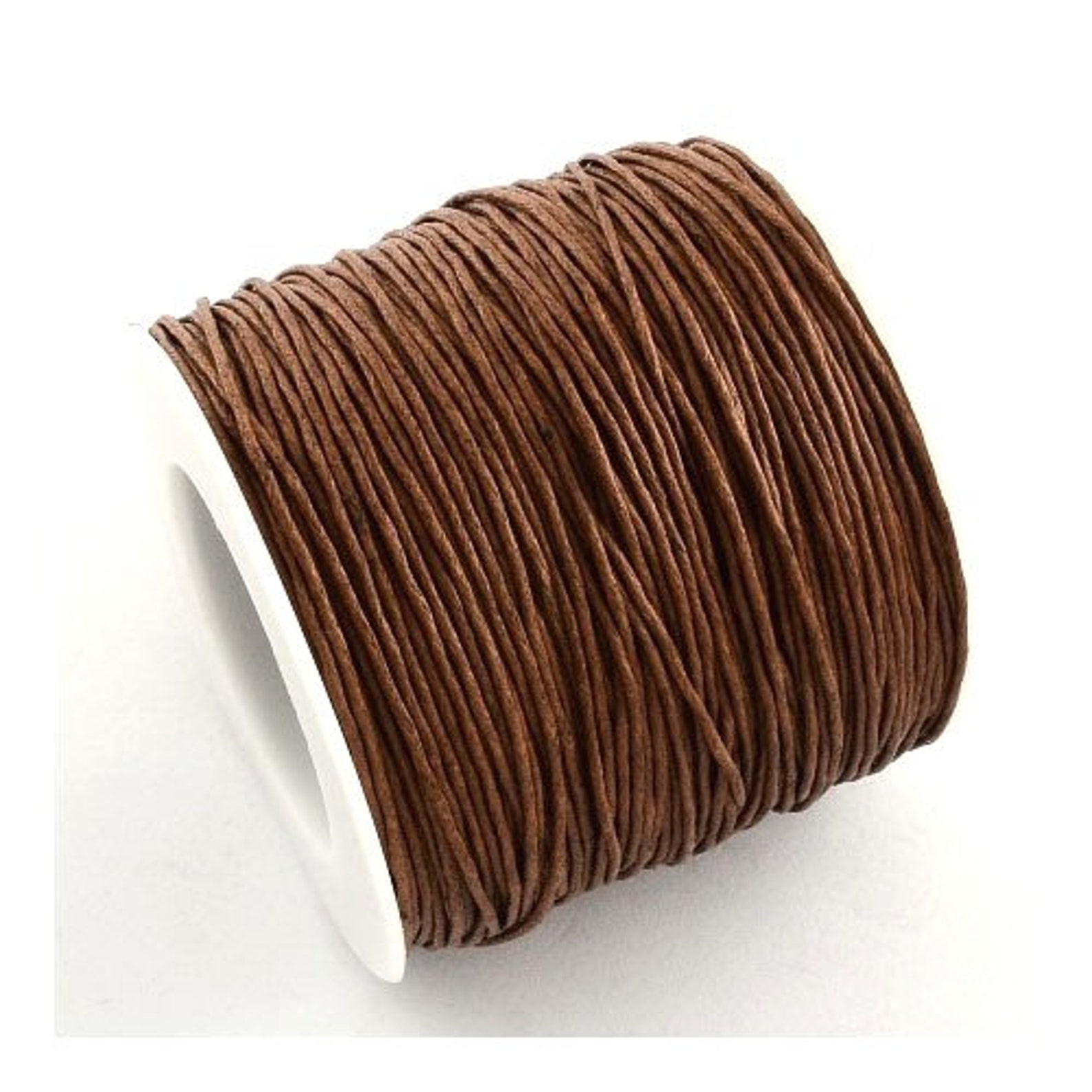 Waxed Cotton String Cord Brown 5M Continuous Length 1mm Thick Etsy