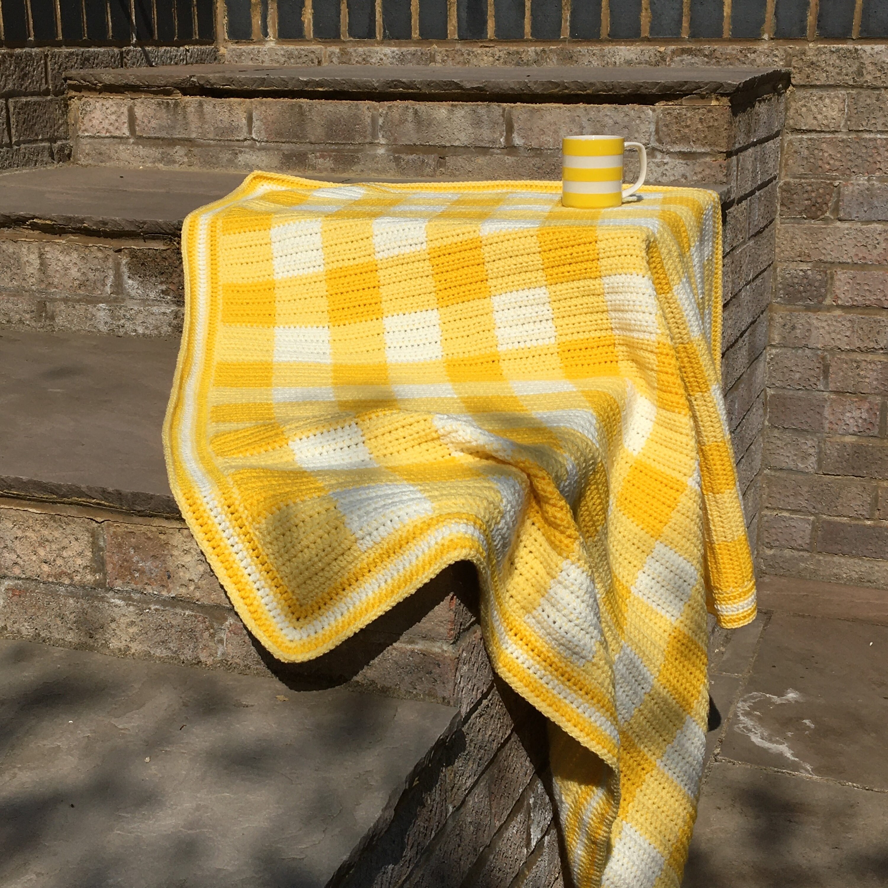 Gingham Picnic Blanket Crochet Pattern pdf Download Etsy