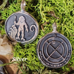 Picatrix Image of Jupiter Two Sided Astrological Talisman