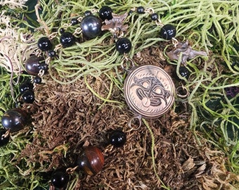 Unique Gorgoneion Prayer Beads and Protection Talisman - Gorgon - Witch - Magick - Witchcraft