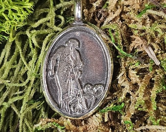 Twofold Tiresias Saint-Style Pendant - Pride 2024 - Gay Pride - Bisexual Pride - Queer - Genderqueer
