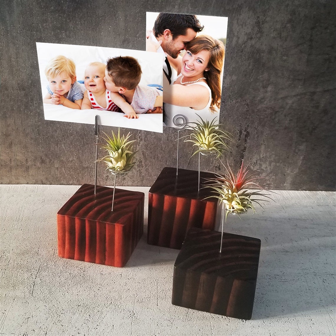 Multi Purpose RusticModern Wood Block Stand Etsy